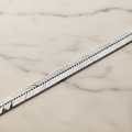 ROVIA Silver Herringbone Bracelet 8mm on white marble
